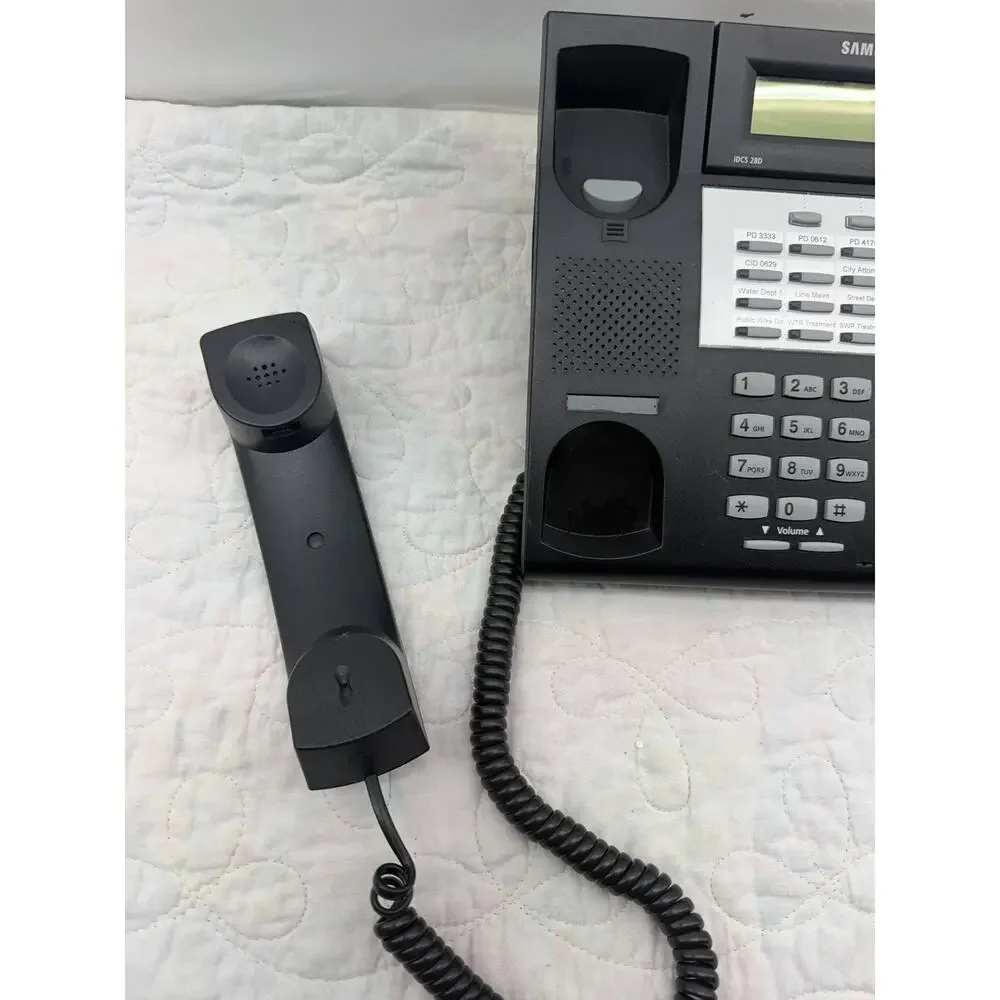 Samsung iDCS 28D Phone Falcon with Stand and iDCS KDBF Speaker Phone Module-Work
